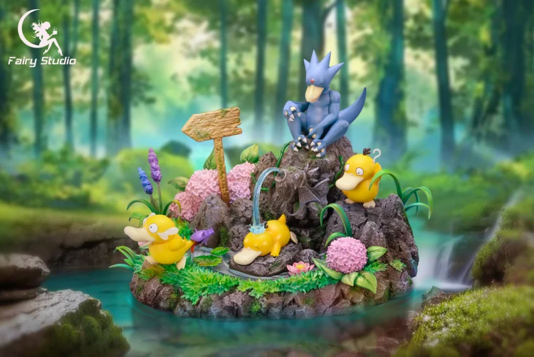 PRE-ORDER Fairy Studio - Pokémon #3 Psyduck Family Statue(GK)
