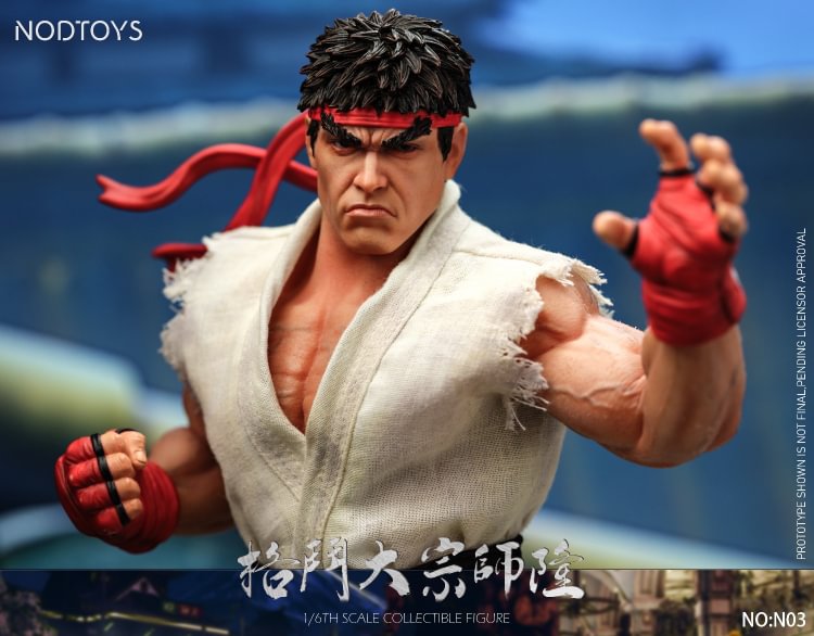 NODTOYS Studio - Silicone Articulated Figure "Grandmaster of Fighting – Ryu" 1/6 Action Figure-Statue Master