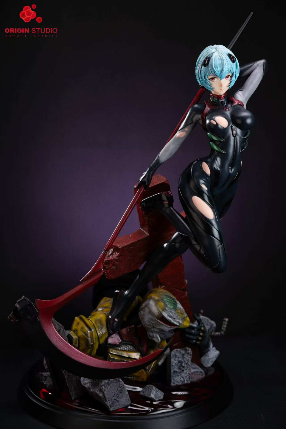 ORIGIN Studio - Neon Genesis Evangelion Black Combat Suit Ayanami Rei 1/4 Statue(GK)