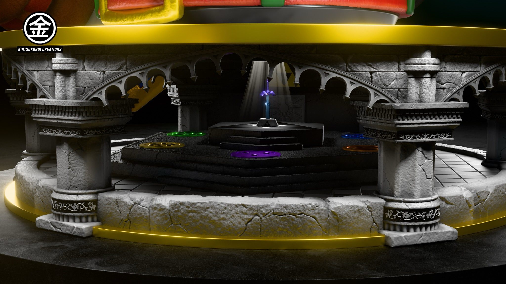 Kintsukuroi creations Studio - The Legend of Zelda OOT ADULT LINK and OOT DARK LINK BUSTS 1/1 & 1/2 Statue(GK)