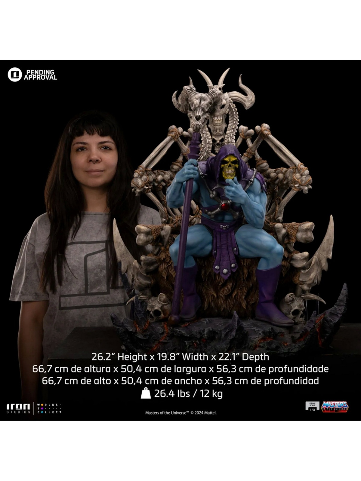 Iron Studio - Masters of the Universe Skeletor Statue (10th anniversary) HEMAN113324-14 (Licensed) 1/3 Statue(GK)-Statue Master