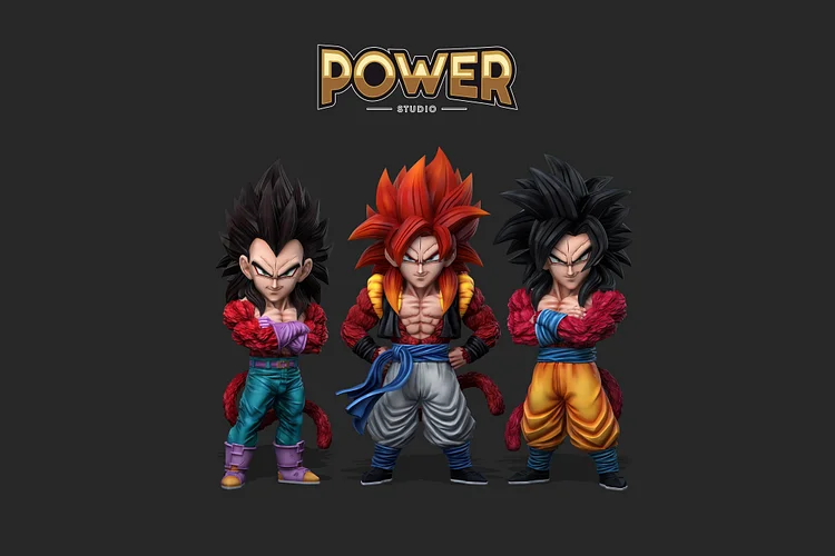 Power Studio - Dragon Ball Super Saiyan 4 Gogeta Statue(GK)