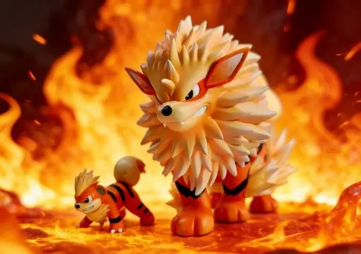 Duan Zao Jiang Studio - Arcanine Evolution Set Pokemon Statue