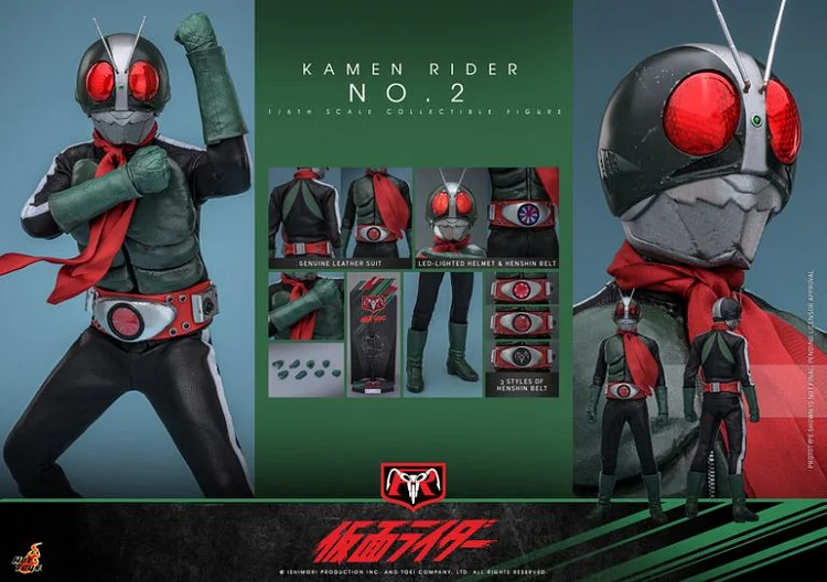 Hottoys - Kamen Rider No. 2 and Cyclone Set TMS145 TMS147 TMS149 (Licensed) 1/6 Action Figure-Statue Master