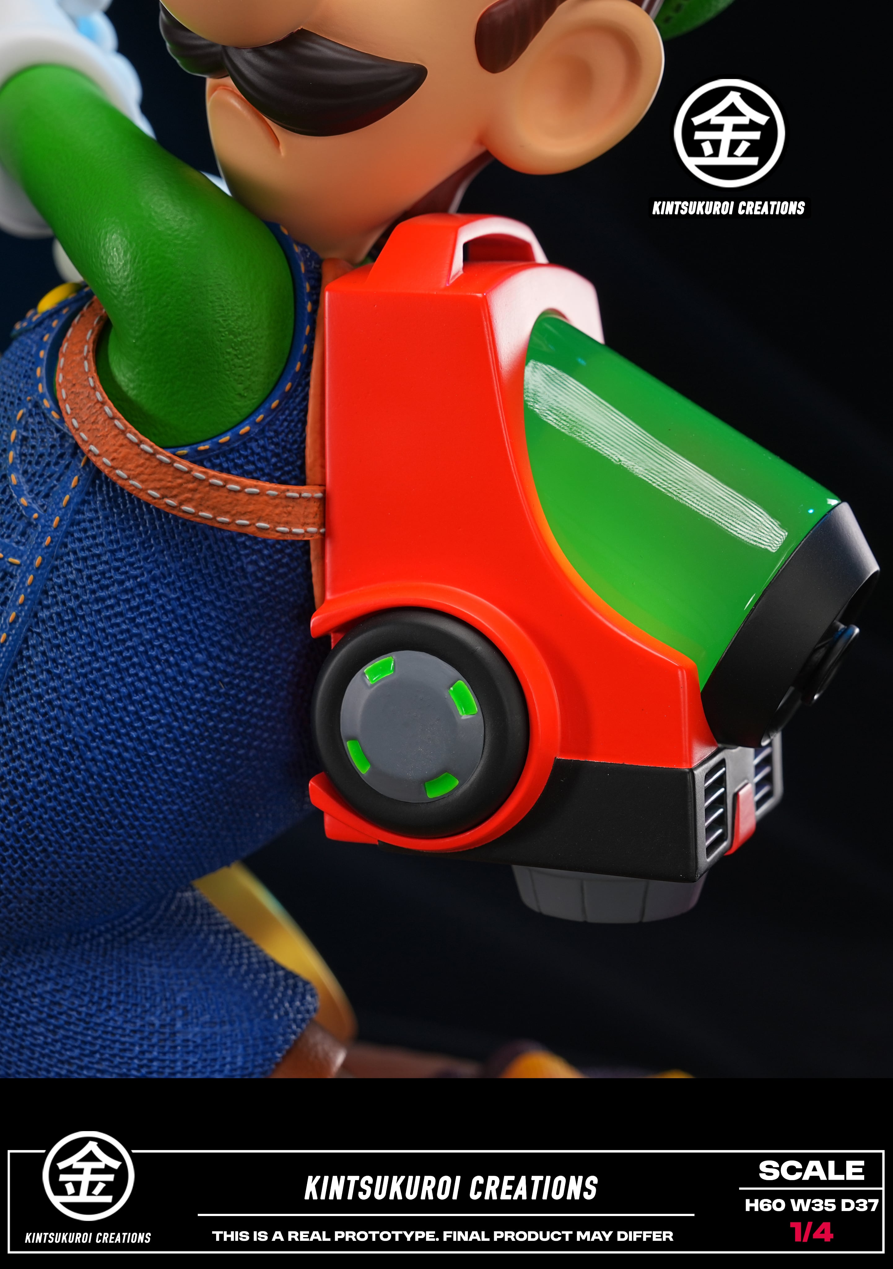 Kintsukuroi Creations Studio - Luigi's Mansion with LED 1/4 Statue(GK)