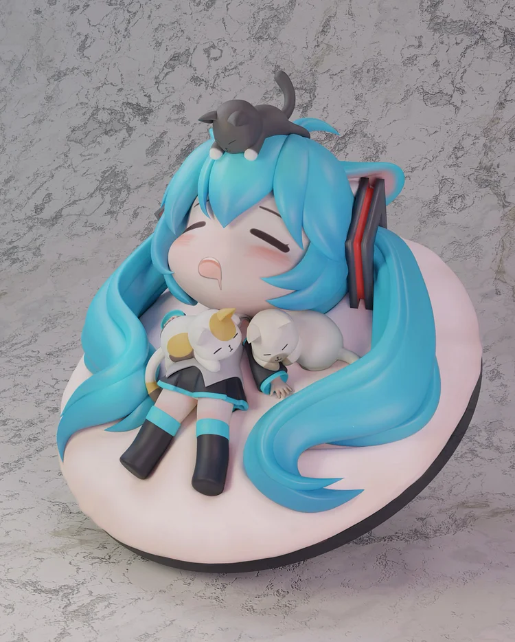 Chao She Studio - Project Sekai Cat Hatsune Miku Statue(GK)-Statue Master