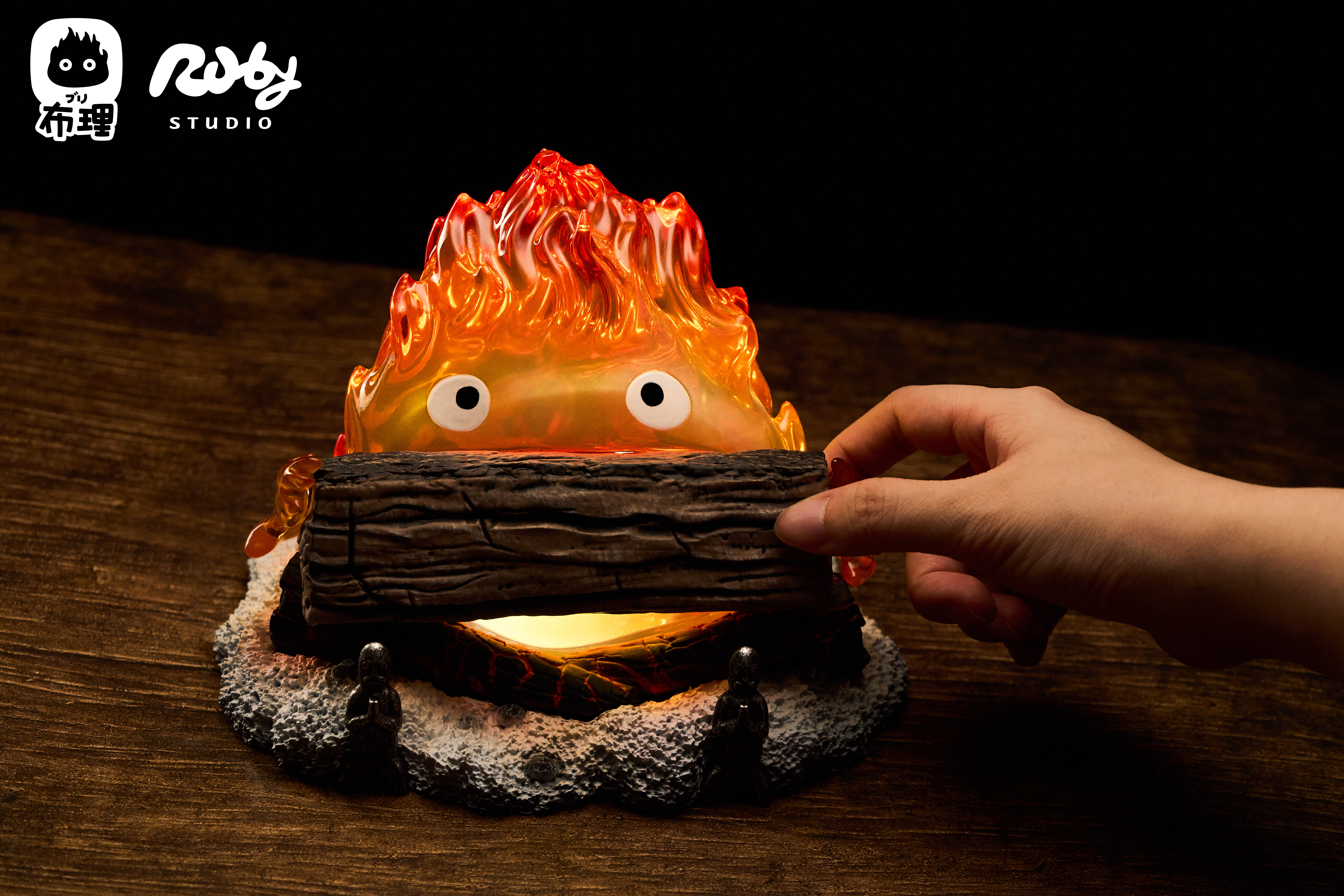 Ruby ​​Studio & Buri Studio - Howl's Moving Castle Calcifer Night Light Statue(GK)