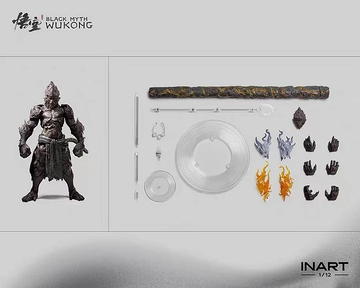 INART - Black Myth: Wukong - Stone Monkey 1/12 Scale Action Figure (Licensed)