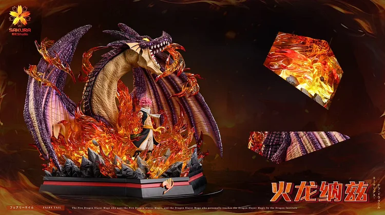 SAKURA Studio - Fairy Tail 01 The Fire Dragon Natsu Dragneel Statue(GK)