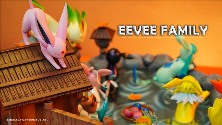 Tiaotiao Hall Studio & CM Studio Pokémon Eco-diorama Series - Eevee Onsen Statue(GK)