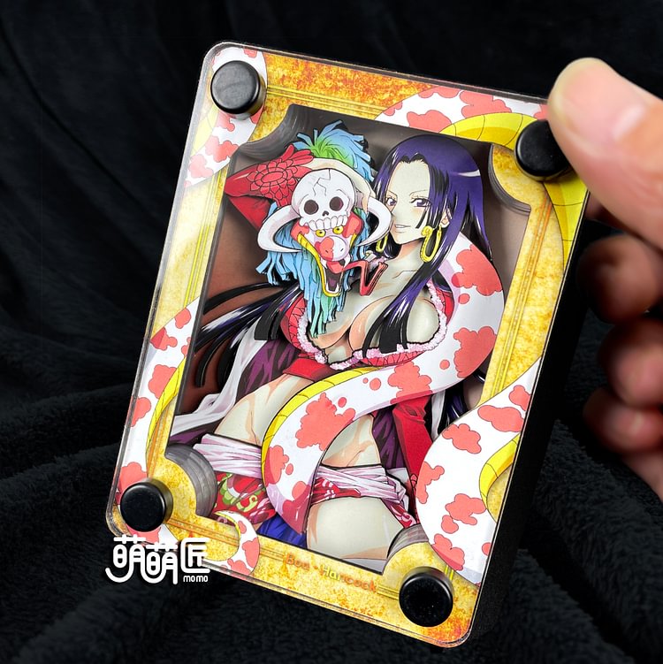 momo Studio - ONE PIECE - Boa Hancock & Salome Card Stand Display Scene Painting