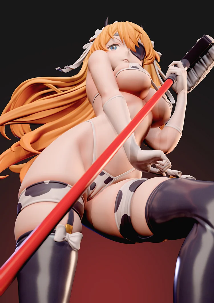 ZiYe Studio - Neon Genesis Evangelion Soryu Asuka Langley Cow Maid 1/6 Statue(GK)
