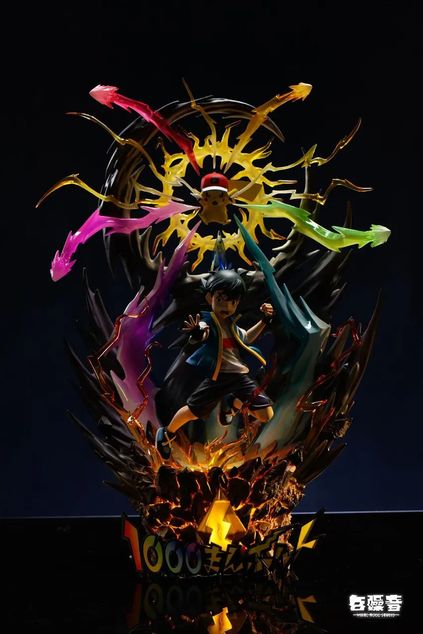 White Noise Studio - Pokemon Ash Ketchum & Pikachu Thunderbolt Statue