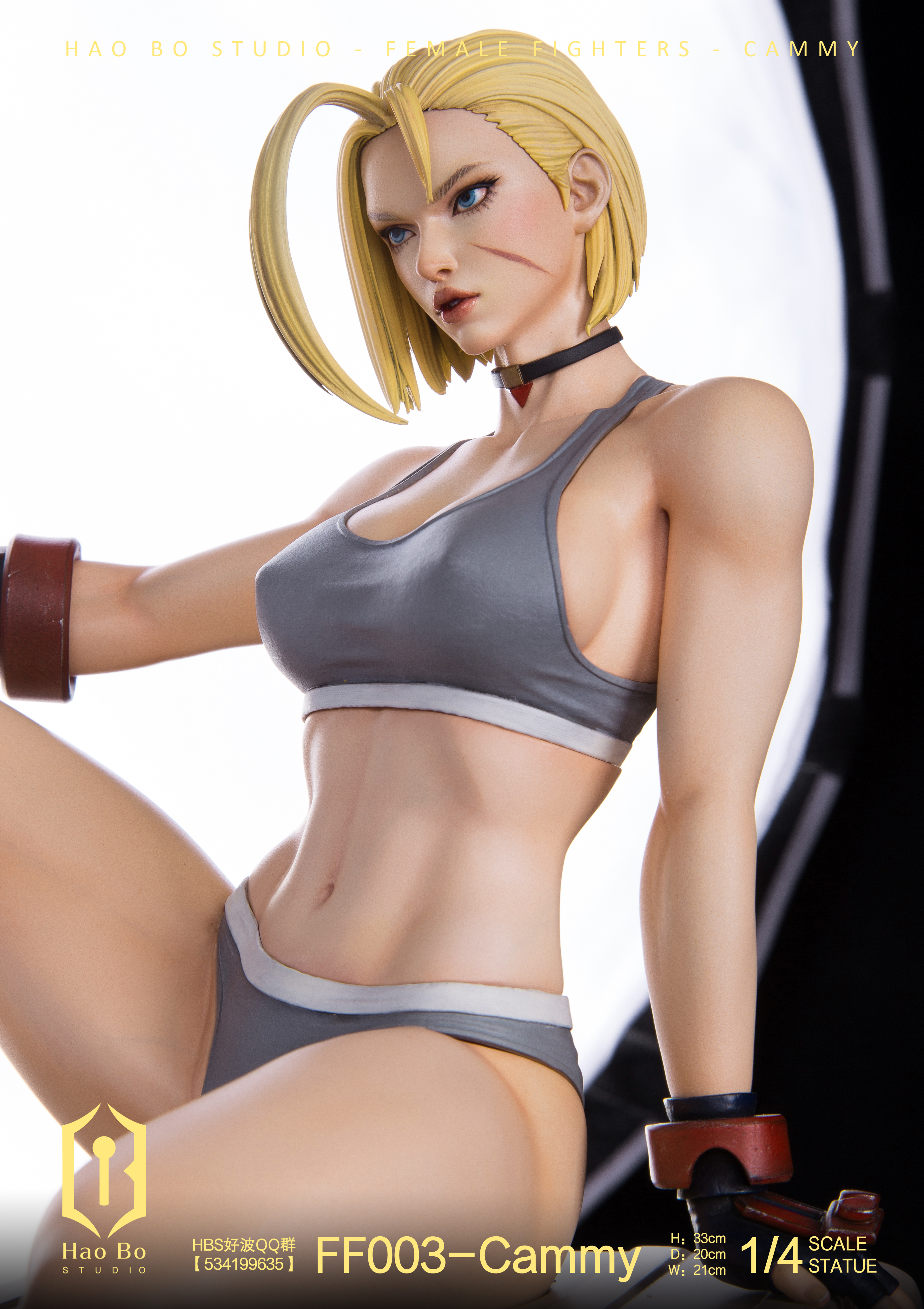 IN-stock HAO BO Studio - Female Fighter Series FF003 Cammy 1/4 Statue(GK) (Adult 18+)