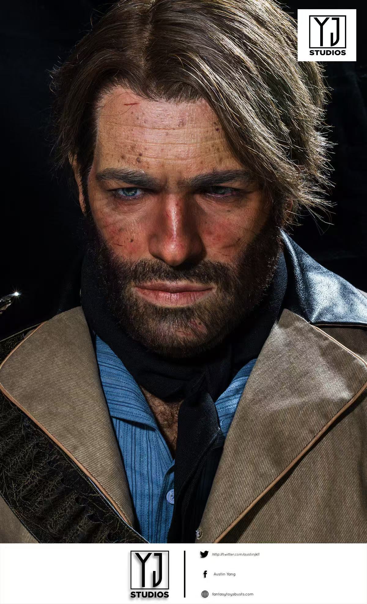 YJStudios Red Dead Redemption 2 Arthur Morgan  1:1 Bust