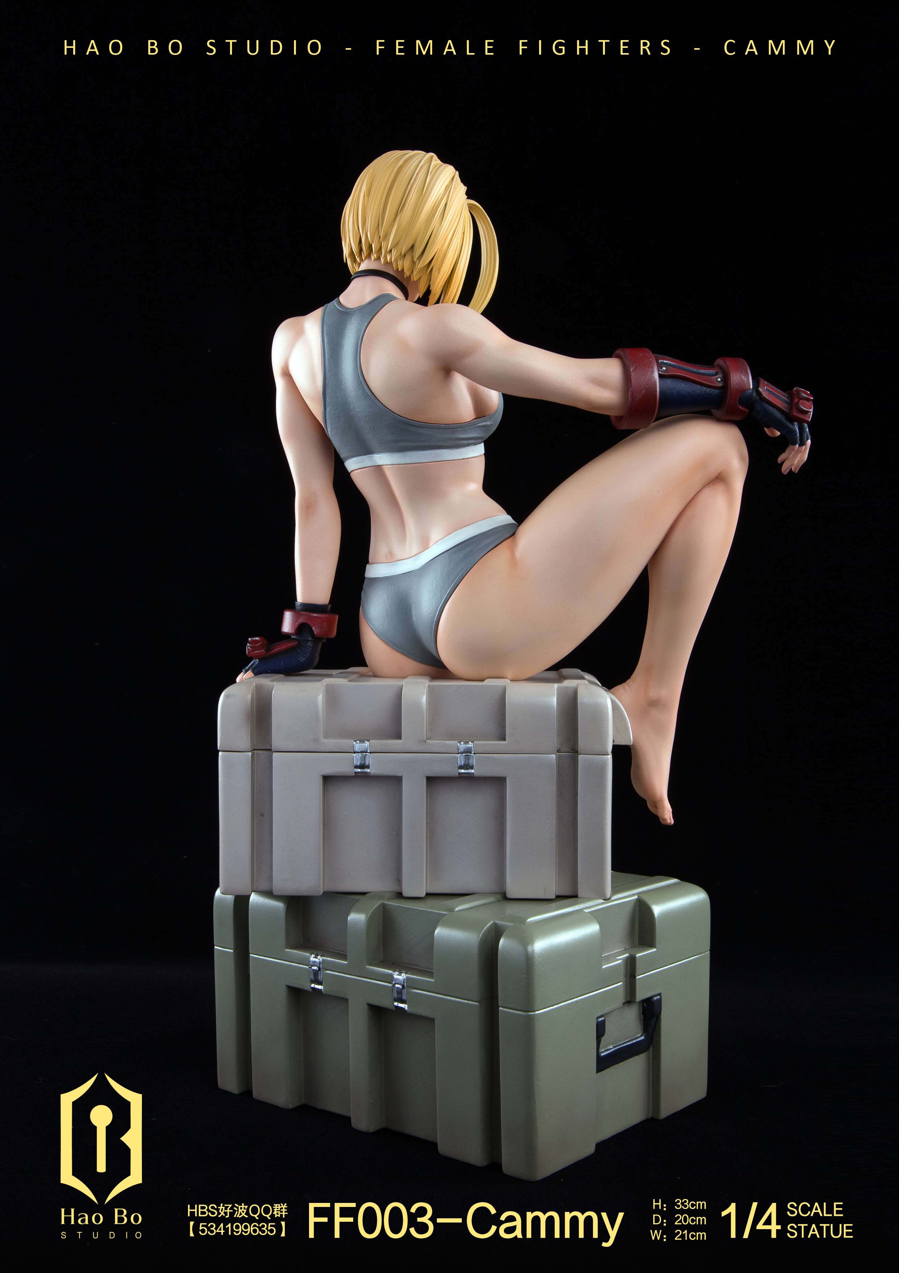IN-stock HAO BO Studio - Female Fighter Series FF003 Cammy 1/4 Statue(GK) (Adult 18+)