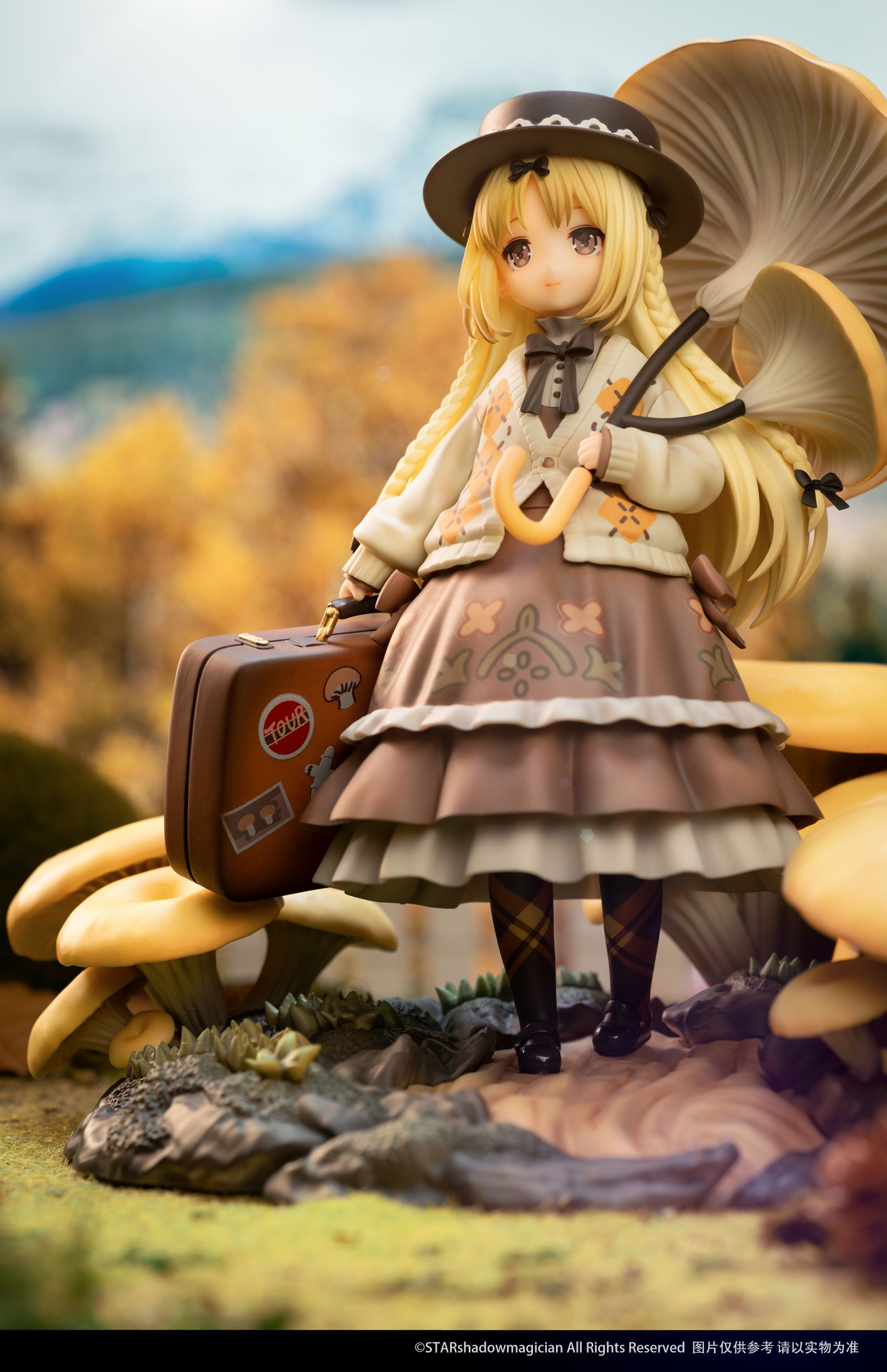 Pre-order Reverse Mushroom Girl Series · No.3 Golden Top Side Ear, Official Limited Edition Figure Statue Model-Statue Master