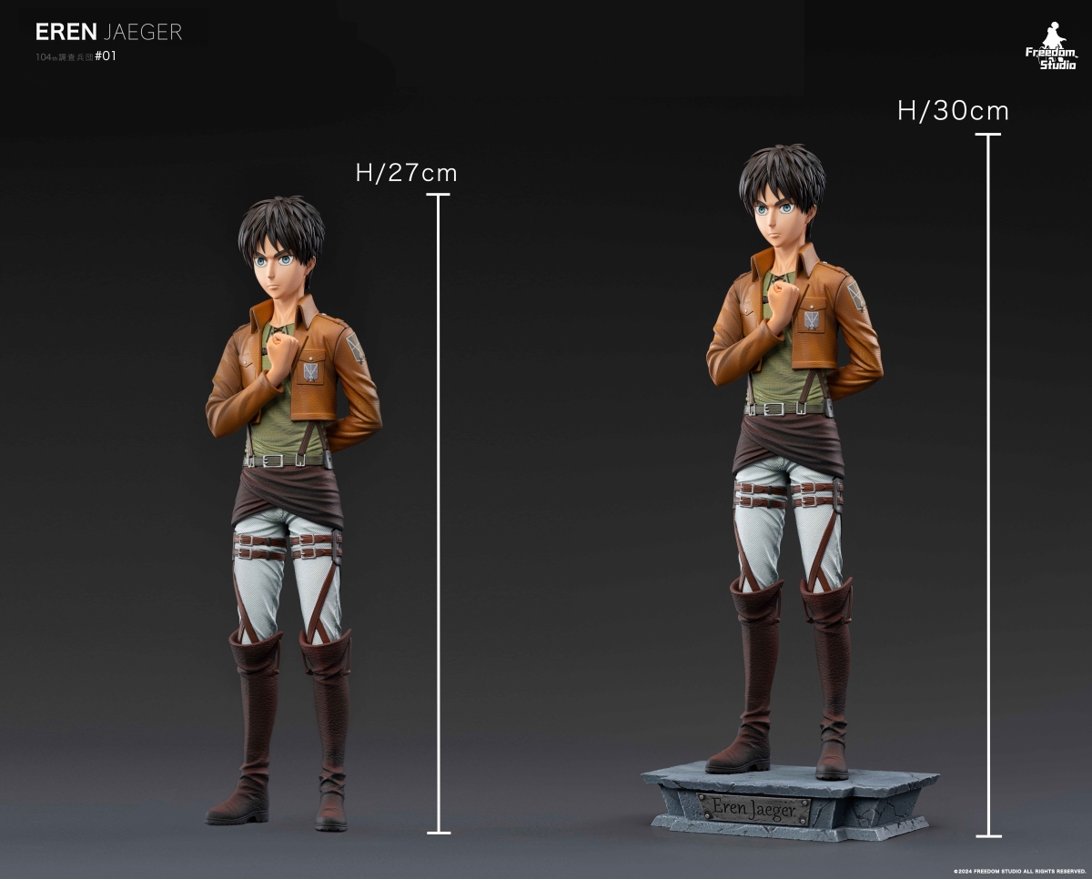 Pre-order Freedom Allen Yeager Attack on Titan 104th Corps GK Handmade Statue Model