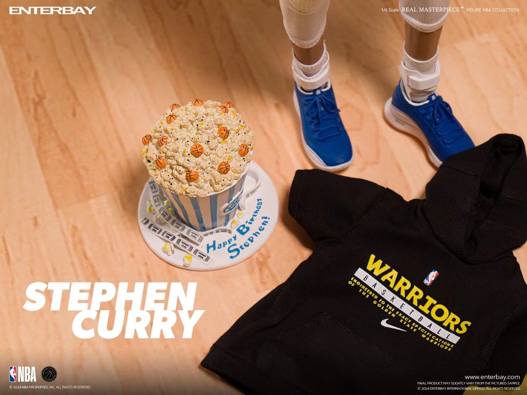 Pre-order Enterbay NBA Stephen Curry Authentic Handmade Statue Model