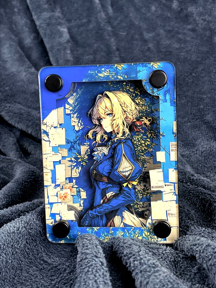 MengMengJiang Studio - Violet Evergarden 3D Card Brick Scene Painting