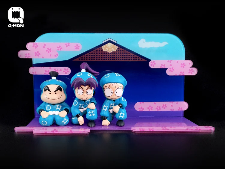 Q-MON Studio - Nintama Rantarō Rantarou Inadera & Kirimaru Settsuno & Shinbei Fukutomi & Hemu Hemu Statue(GK)