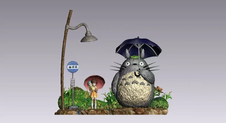 Jiang Studio - My Neighbor Totoro - First Meet Totoro 001 with LED Statue(GK)