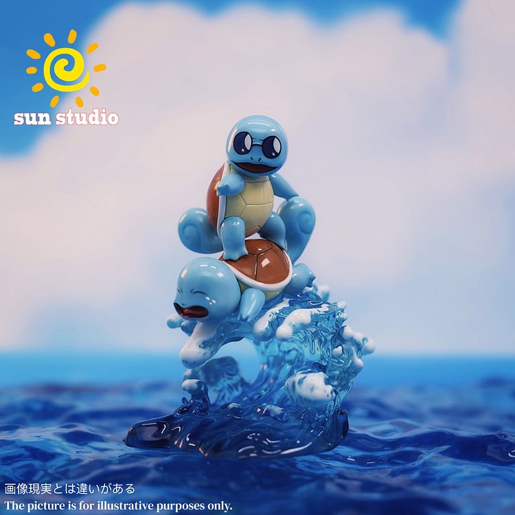 Sun Studio - Pokémon surfing Squirtle 1/20 Statue(GK)