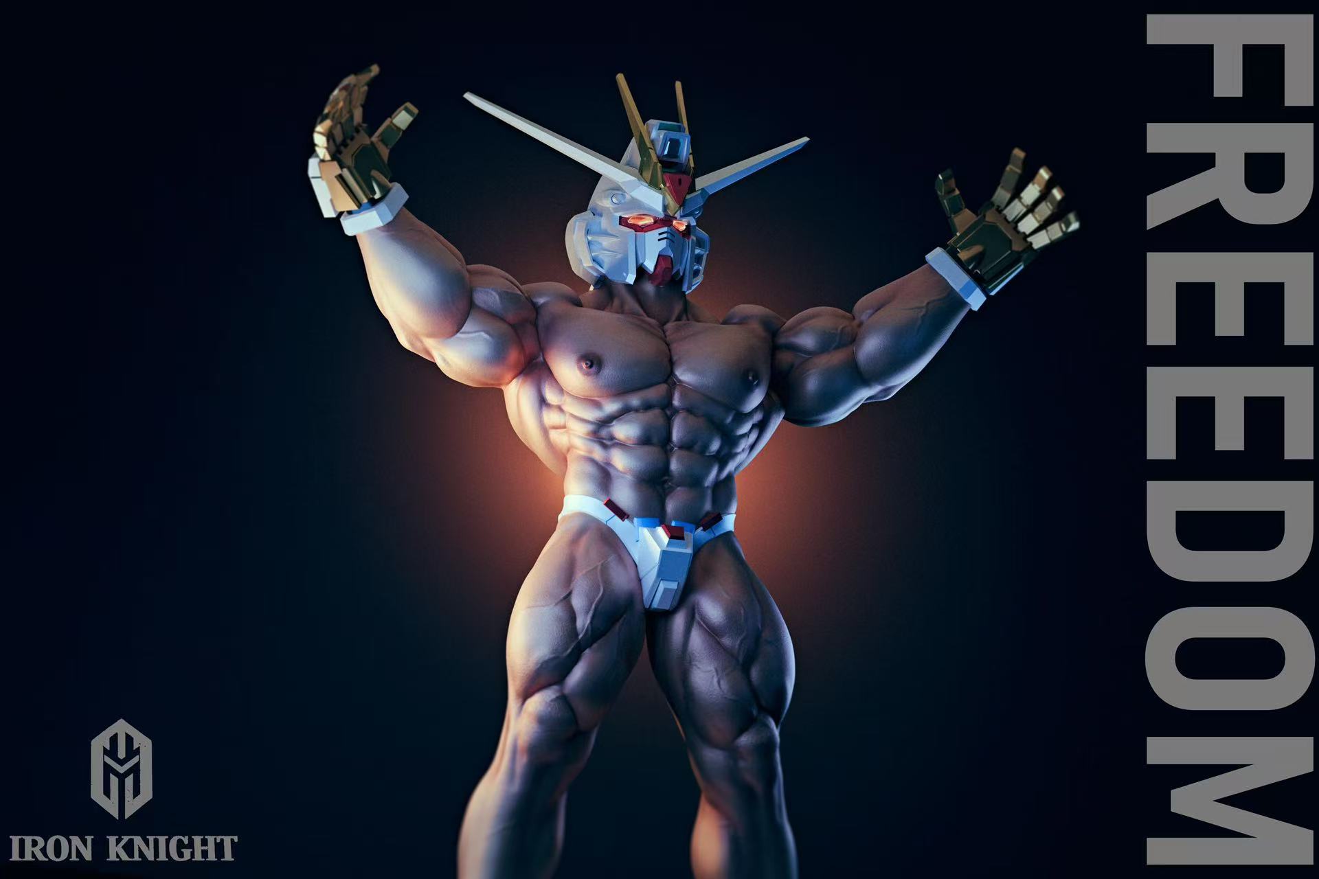 IRON KNIGHT Studio Freedom Fighter (Head sculpt eyes light up)