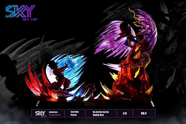 In-Stock SKY TOP STUDIO – DRAGON BALL Z: GOKU’S KAMEHAMEHA VS VEGETA’S GALICK GUN STATUE