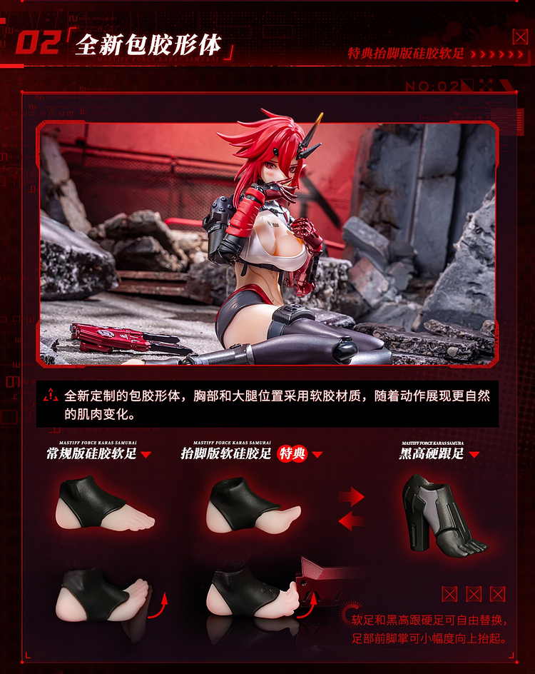 Animester - 1/9 Wolf Mastiff Force Karas Samurai (Licensed) Action Figure