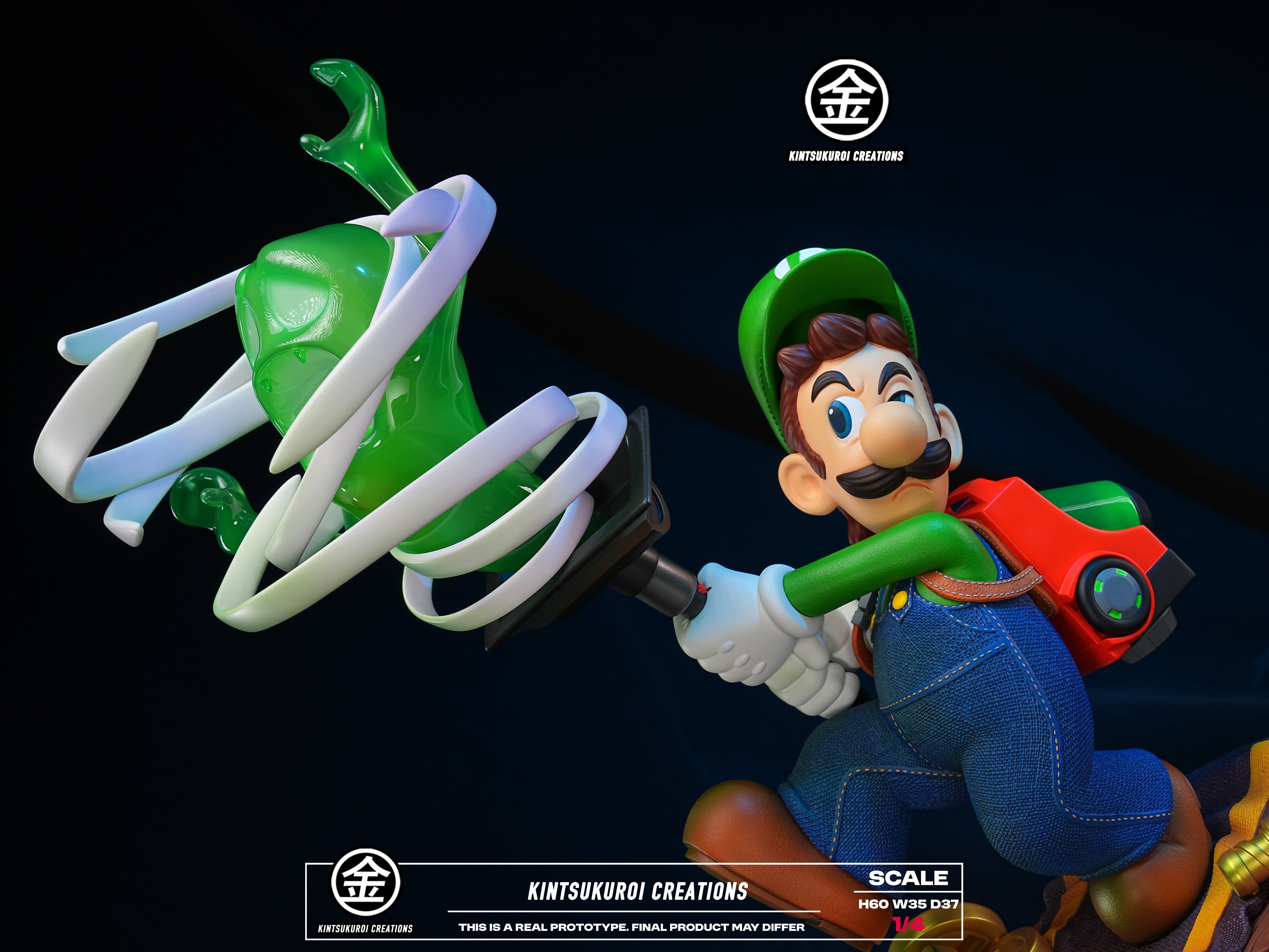 Kintsukuroi Creations Studio - Luigi's Mansion with LED 1/4 Statue(GK)
