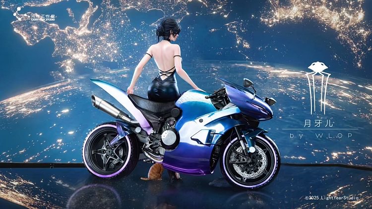 Light Year Studio - Ghost Blade Cloudworm Series Collectible Statue Yue Yaer  1/4 Statue(GK)