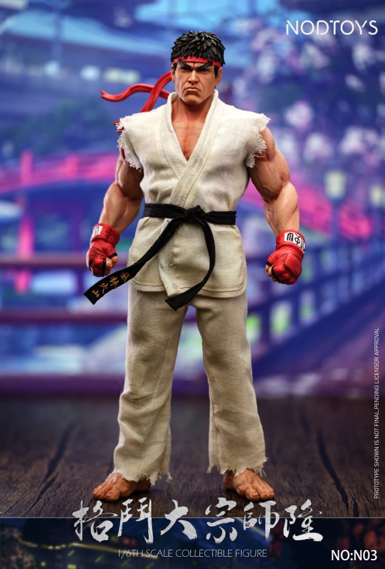NODTOYS Studio - Silicone Articulated Figure "Grandmaster of Fighting – Ryu" 1/6 Action Figure-Statue Master