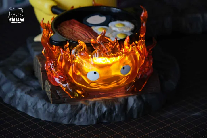 MMLAND Studio - Psyduck X Calcifer Pokémon X Howl's Moving Castle