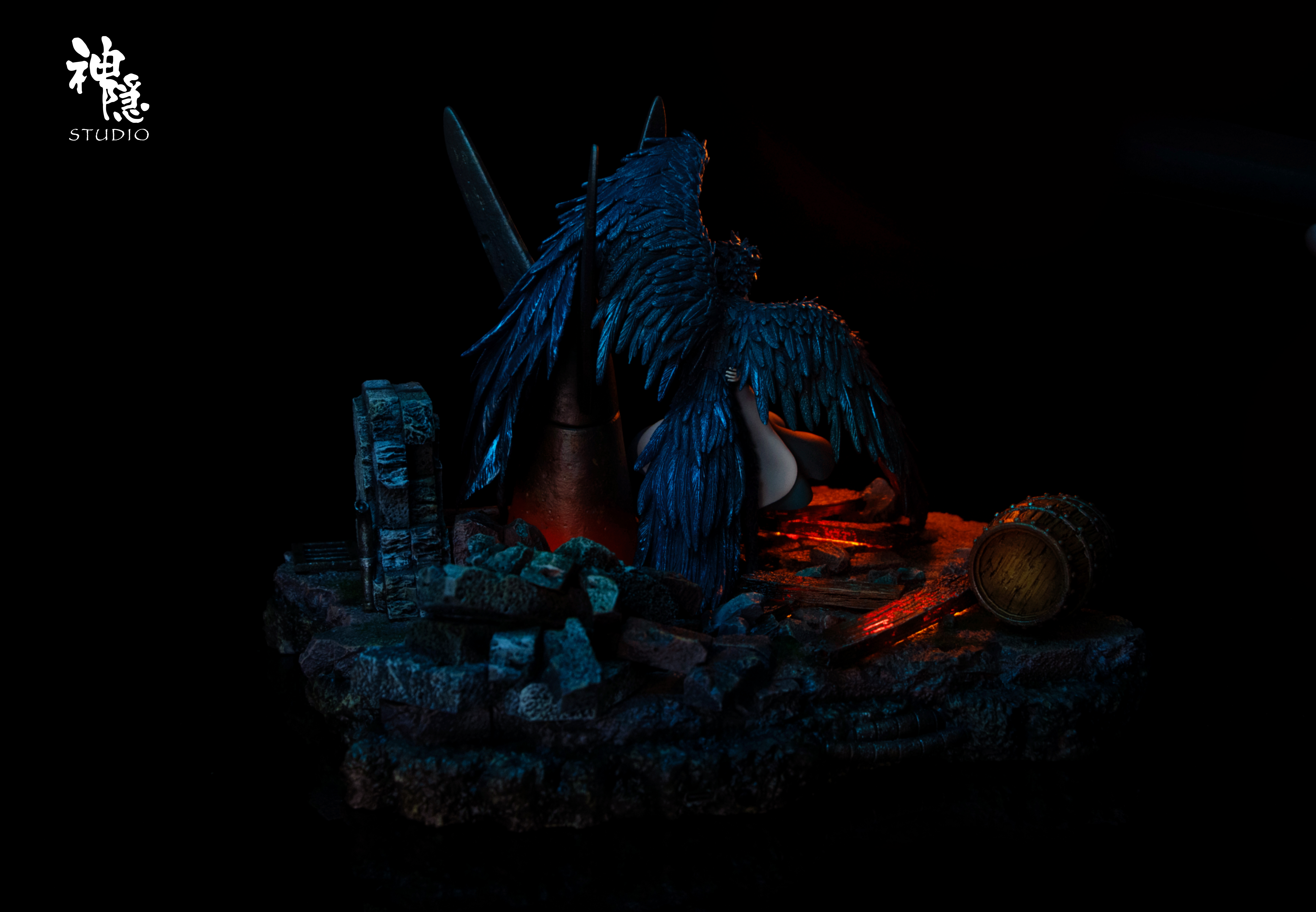 ShenYin Studio - Howl & Sophie‘s embrace with LED Statue(GK)