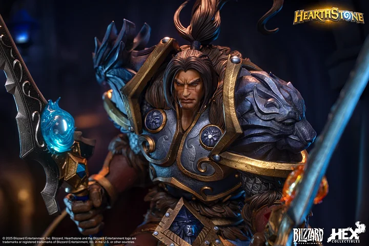 HEX Collectibles X Blizzard Entertainment - Hearthstone: Varian Wrynn Statue HEXHS17 HEXHS18 Licensed