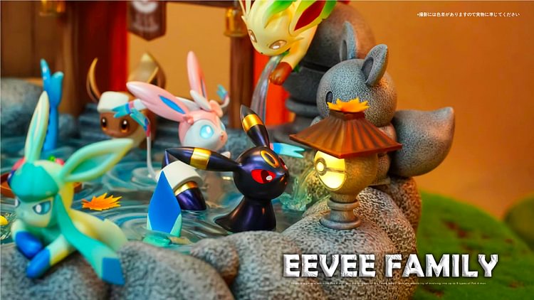 Tiaotiao Hall Studio & CM Studio Pokémon Eco-diorama Series - Eevee Onsen Statue(GK)