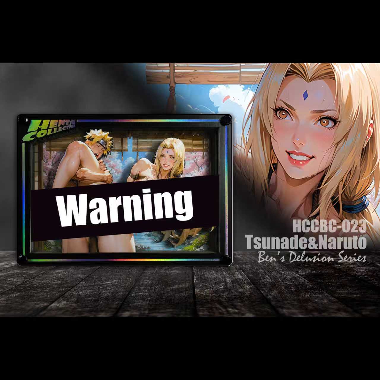 B&W Studio Ben's Delusion Series Desktop Decorative Cardboard Tile Tsunade Naruto Eri Yukiko