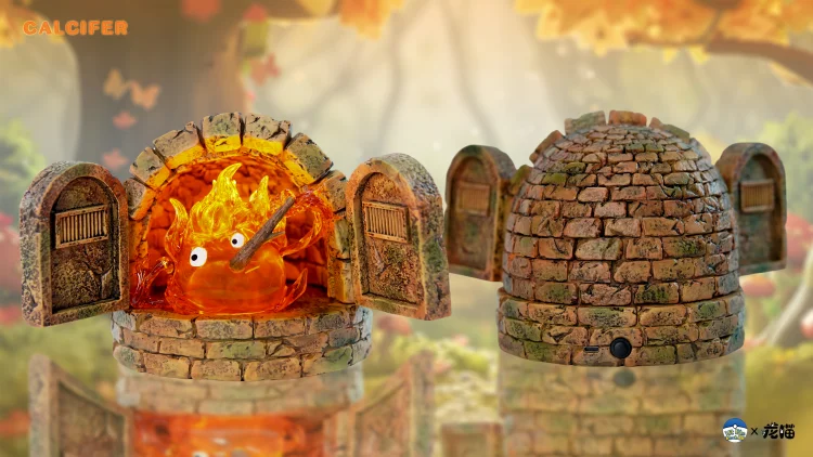 Hit Face Studio - Howl's Moving Castle Hayao Miyazaki Fortune Series #2 Calcifer in the Fireplace Statue(GK0