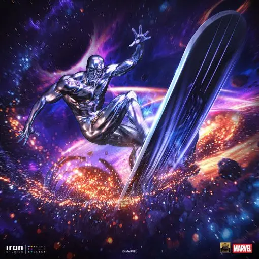 Iron Studio - Silver Surfer - Infinity Gauntlet Diorama - BDS Art Scale 1-10 Statue MARCAS132725-10 Licensed