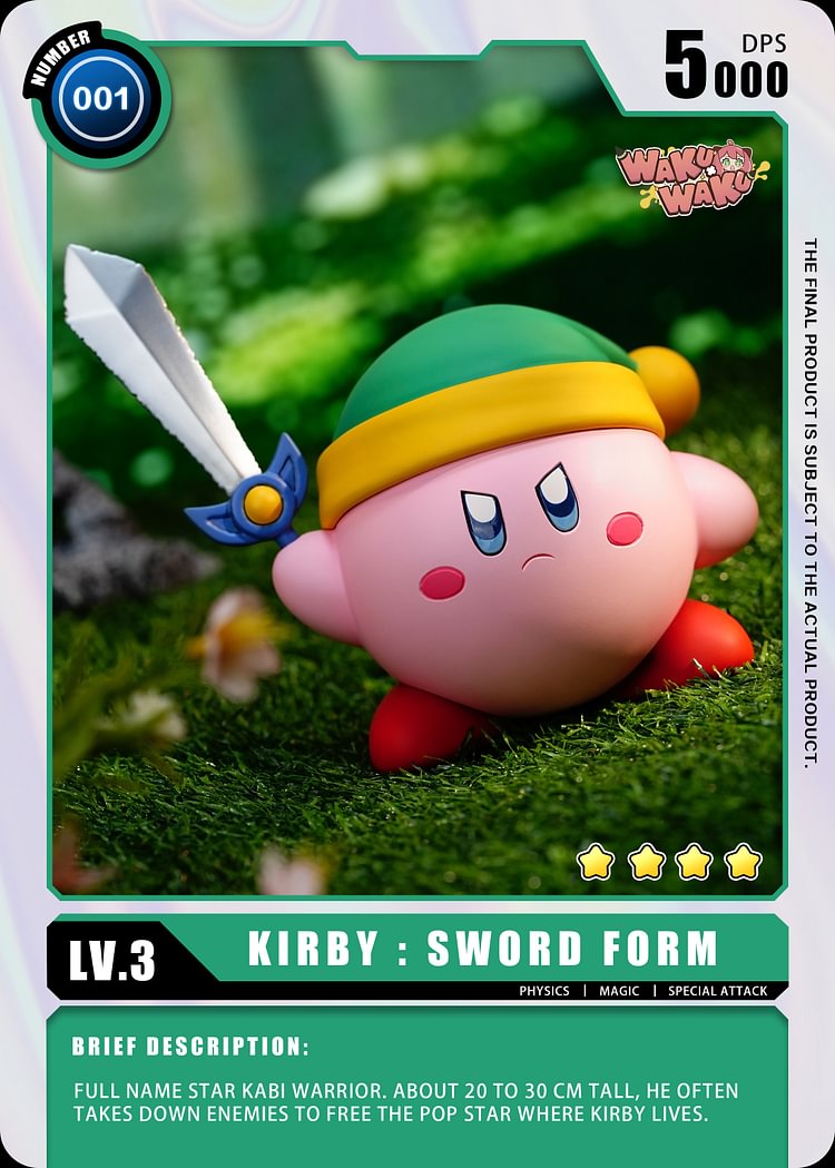 Pre-order WAKUWAKU Kirby's Guide to the Galaxy Collection Vol.1 Swordsman Kirby GK Statue Model
