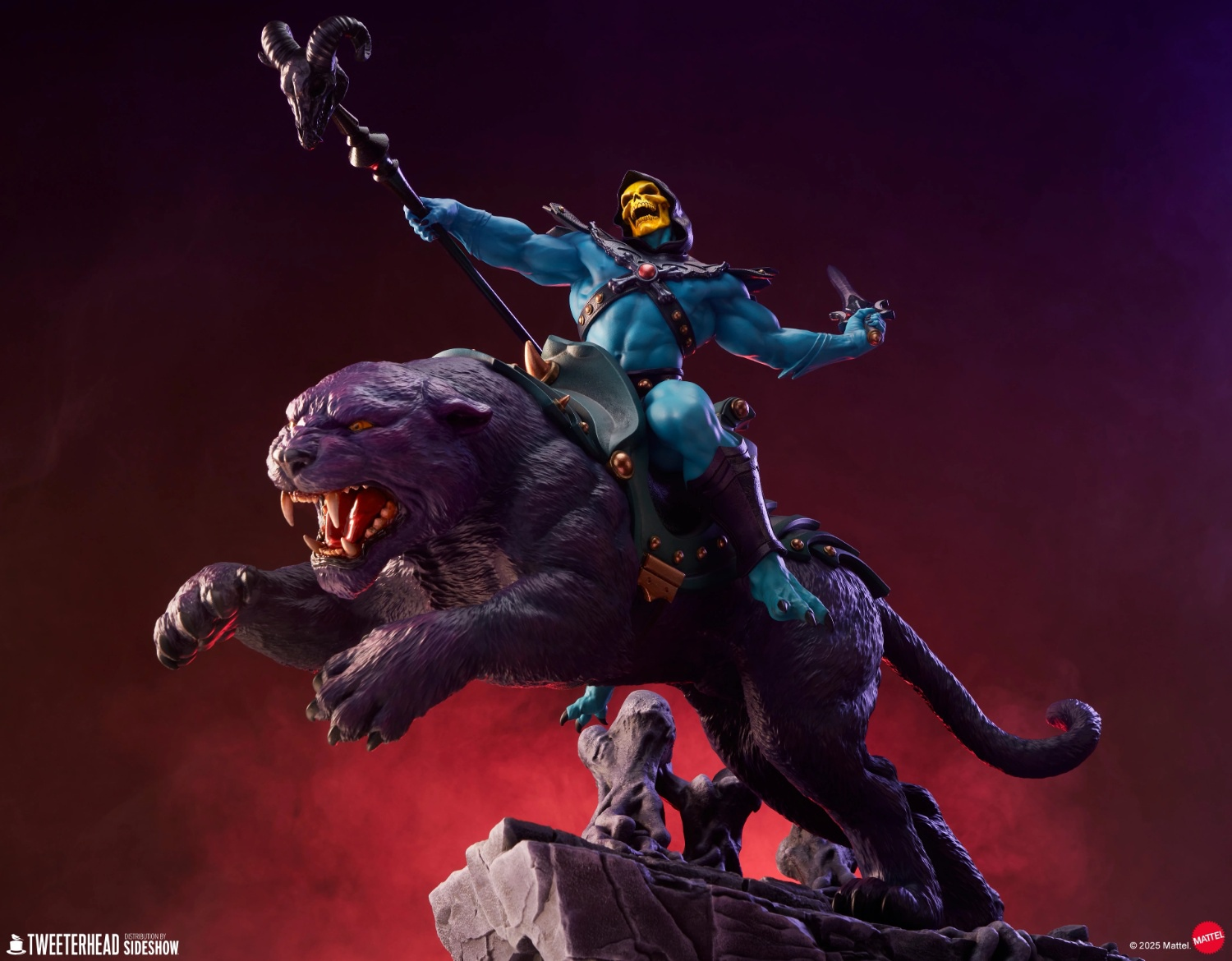 Sideshow Collectibles & Tweeterhead - Masters of the Universe Skeletor & Panthor 9041812 (Licensed) Statue(GK)