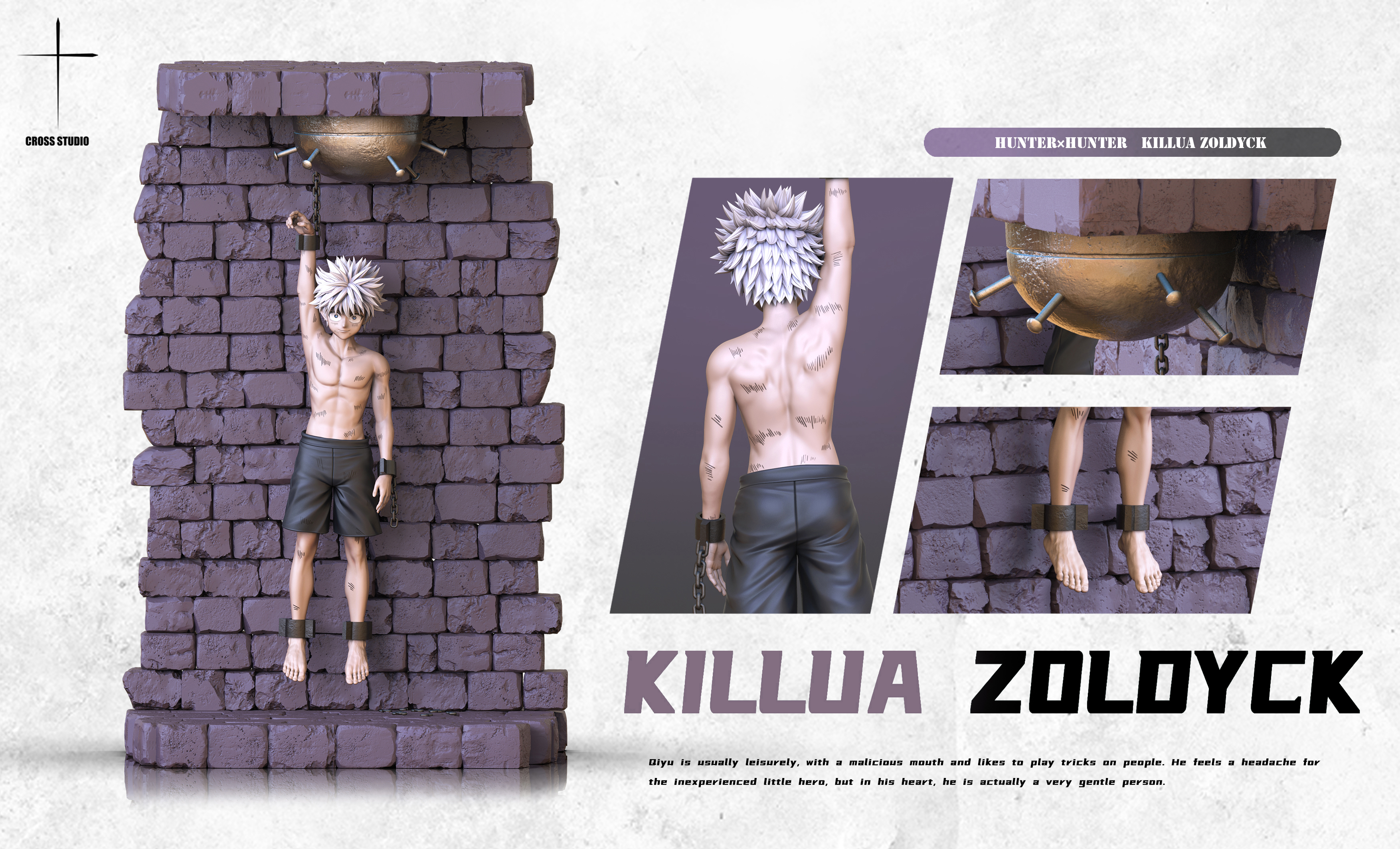Cross Studio - Hunter x Hunter Hanging and beating Killua Statue(GK)