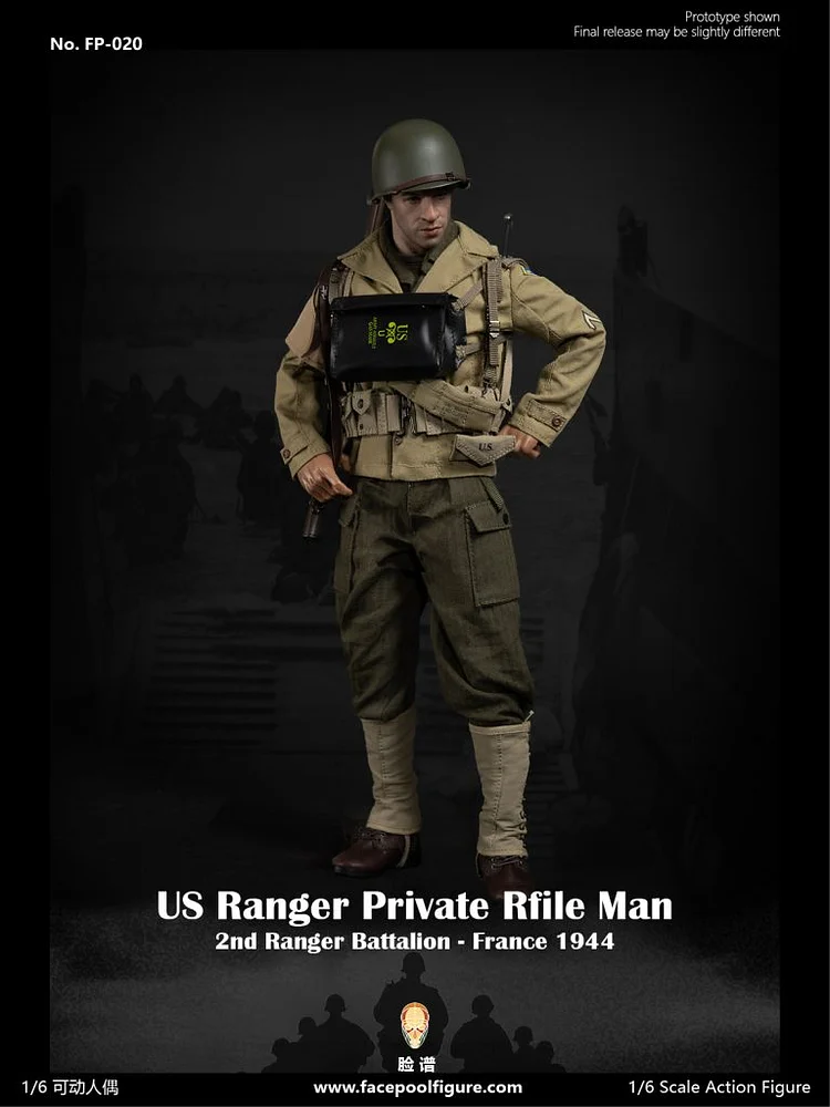 Facepoolfigure - Ranger Rifleman FP020 & Medic FP010 (Licensed) Action Figure