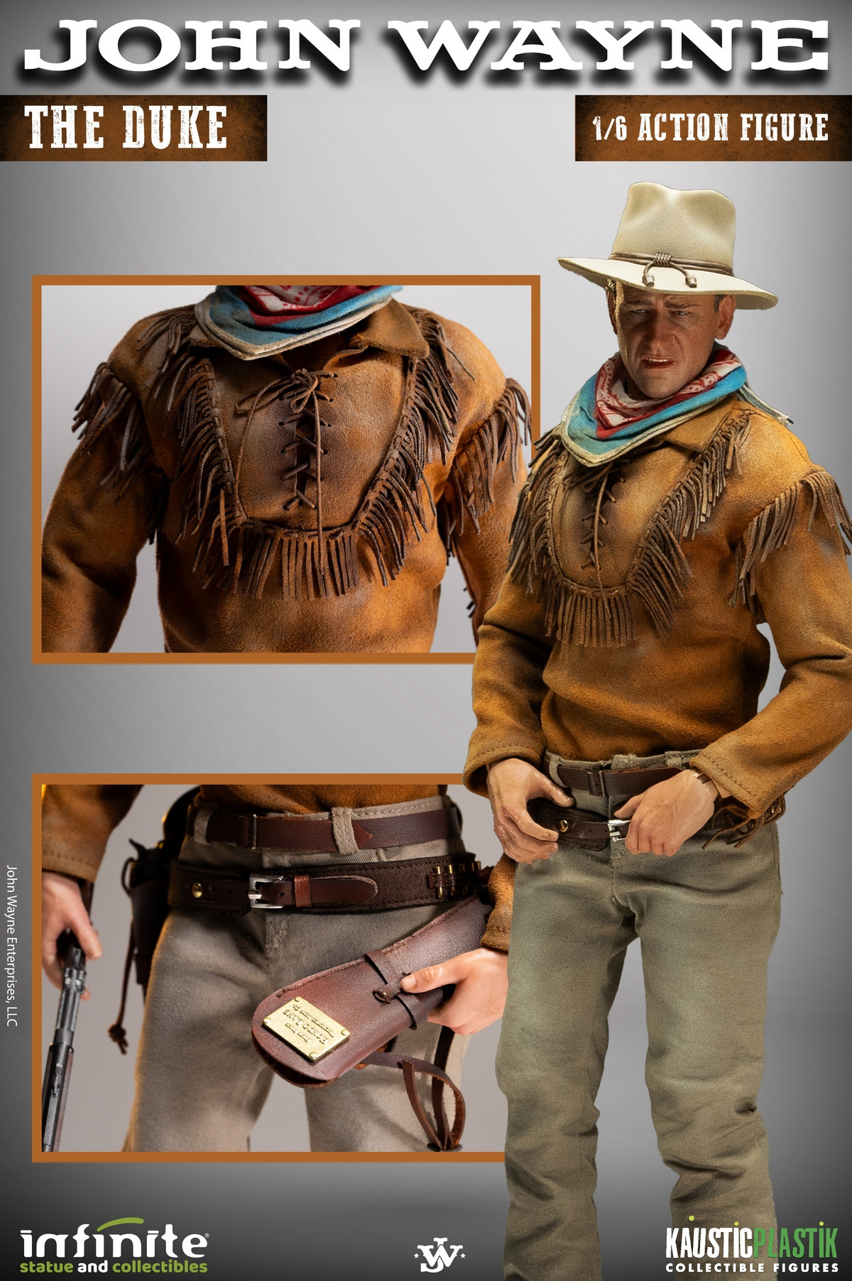 Infinite Statue - Montana John Wayne Duke (Licensed)  8033300431610 &  8033300431627 1/6 Action Figure-Statue Master