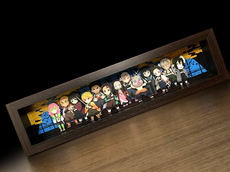 IN-STOCK momo Studio - Demon Slayer: 3D Decorative Paint of All Characters of Demon Slayer: Kimetsu no Yaiba Scene