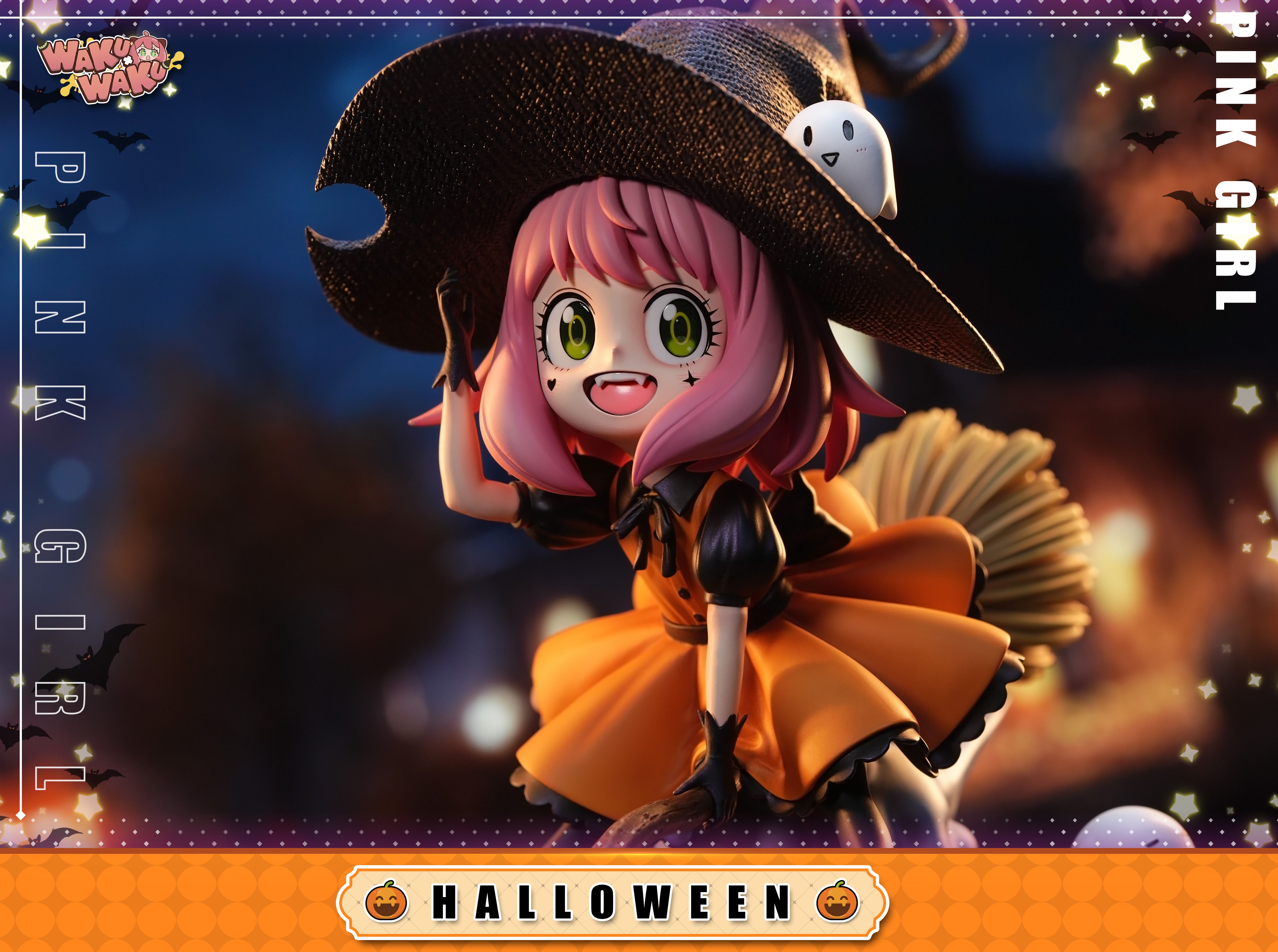 Pre-order WAKUWAKU 2024 Halloween Limited Edition, Anya Spy Family GK Figure Model.