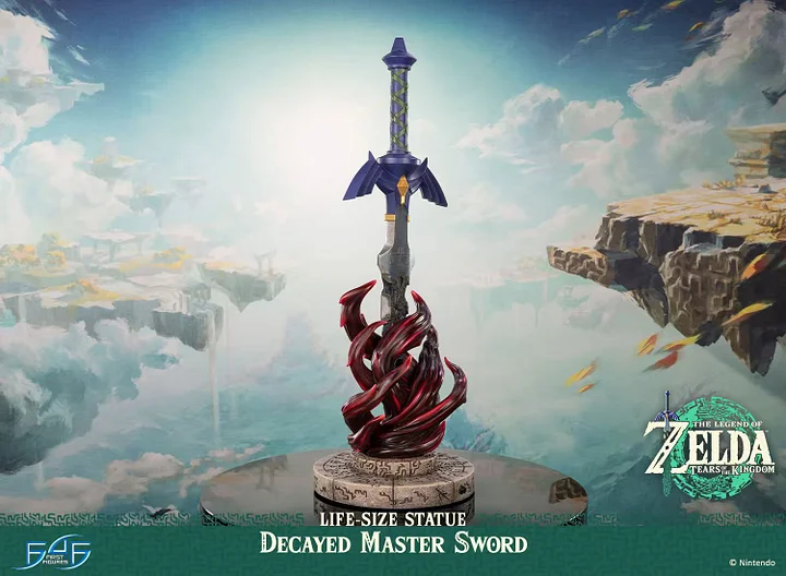 First 4 Figures - The Legend of Zelda: Tears of the Kingdom Decayed Master Sword Life-Size Statue Licensed 
