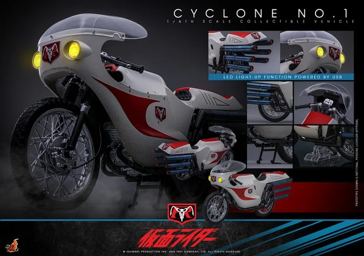 Hottoys - Kamen Rider No. 1 and Cyclone Set TMS144 TMS146 TMS148 (Licensed) Action Figure Film-Statue Master