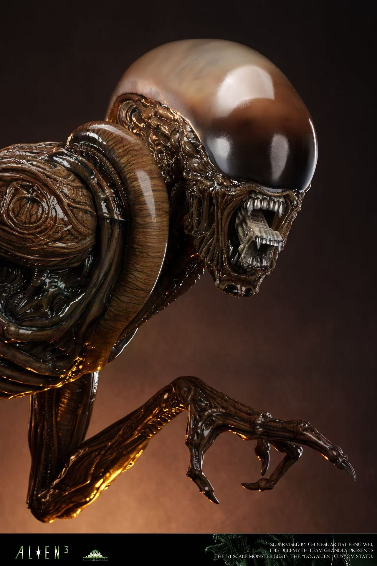  Deepmyth Studio Runner Alien Resin Statue Alien 3 Dog Alien GK Figure